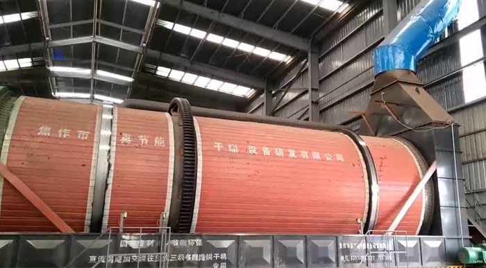 安徽企業(yè)與真節(jié)能公司再度攜手引進(jìn)一套烘干機(jī)